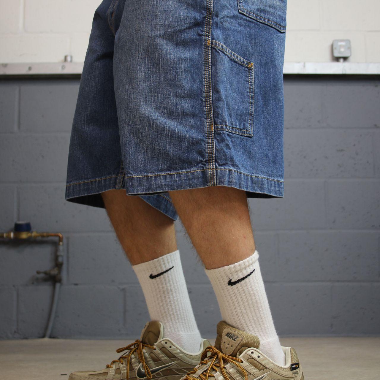 Levi’s baggy denim shorts y2k carpenter blue Loose fit surf jorts skate style red tab logo