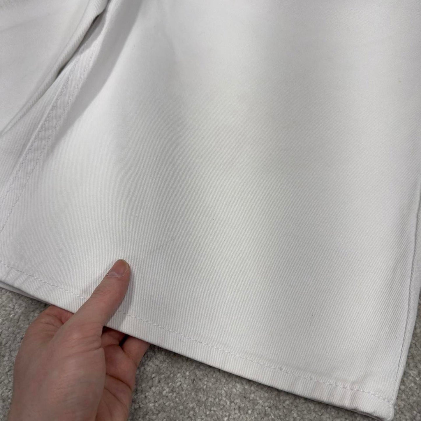 Y2k baggy Enyce shorts skater style white Loose wide leg summer festival shorts