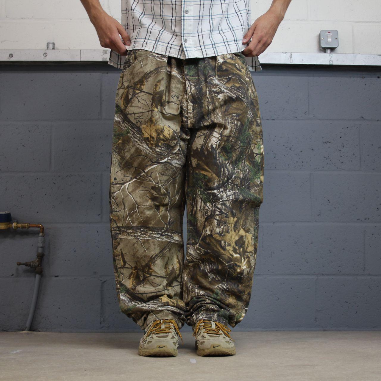 Wrangler pro gear realtree jeans camo pants Y2K khaki camouflage pattern hunting utility trousers