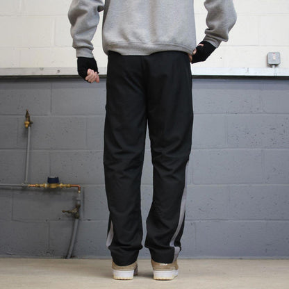 00s Nike tracksuit bottoms y2k S loose black joggers print Swoosh logo gym wear trackies