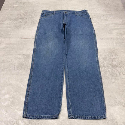 Dickies carpenter jeans W38L30 loose blue denim cargo skater style jeans