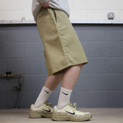 Dickies chino shorts loose leg khaki Twill chino skater style shorts wide leg