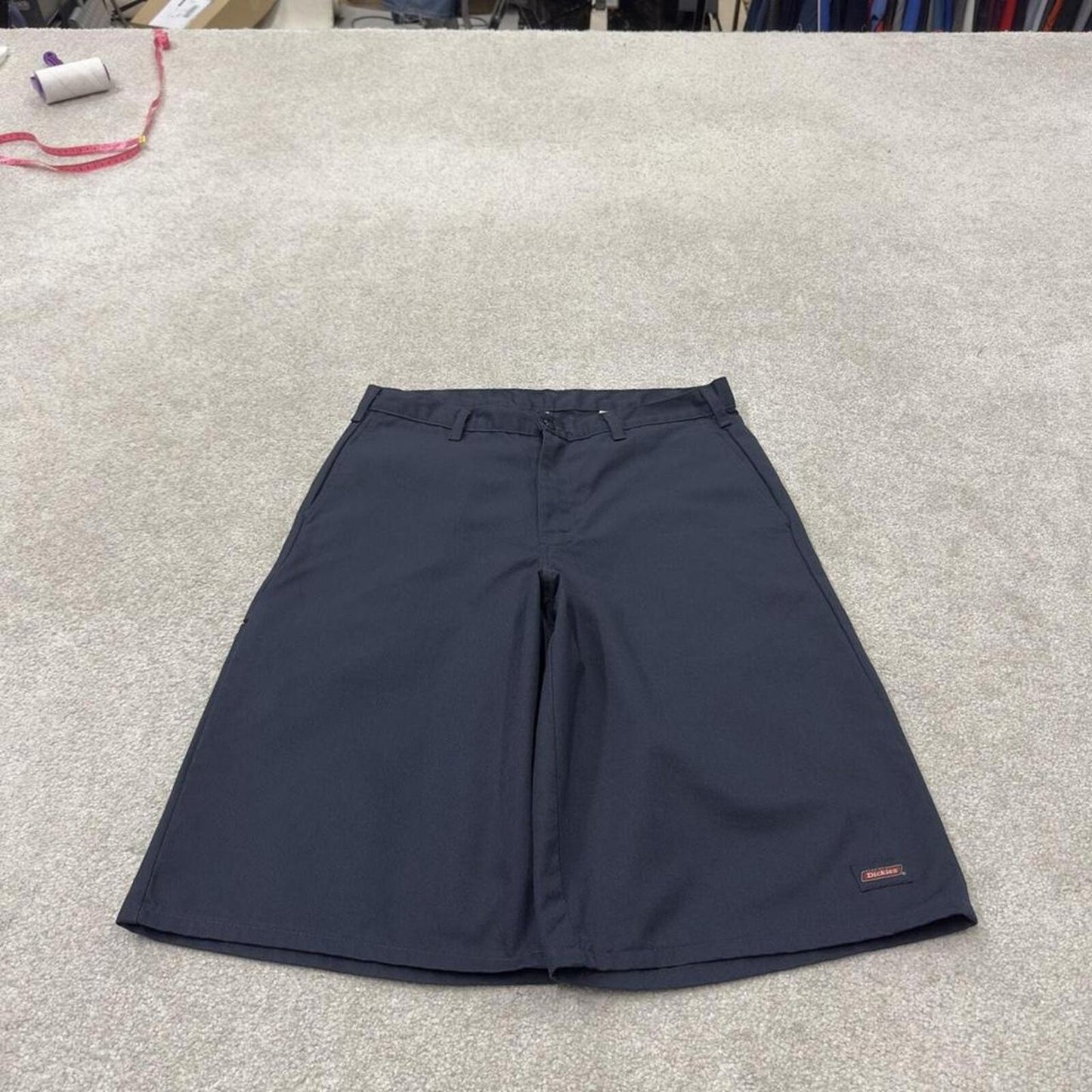 Dickies baggy carpenter shorts navy Twill chino skater style shorts loose long leg