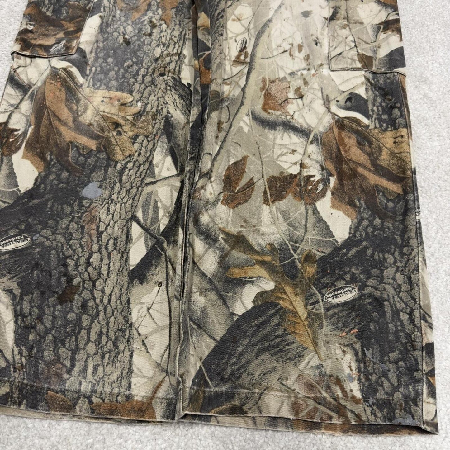 Liberty camo cargo pants loose khaki Loose floaty realtree hunting camouflage trousers