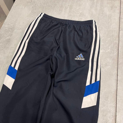 Navy Adidas embroidered trackies S