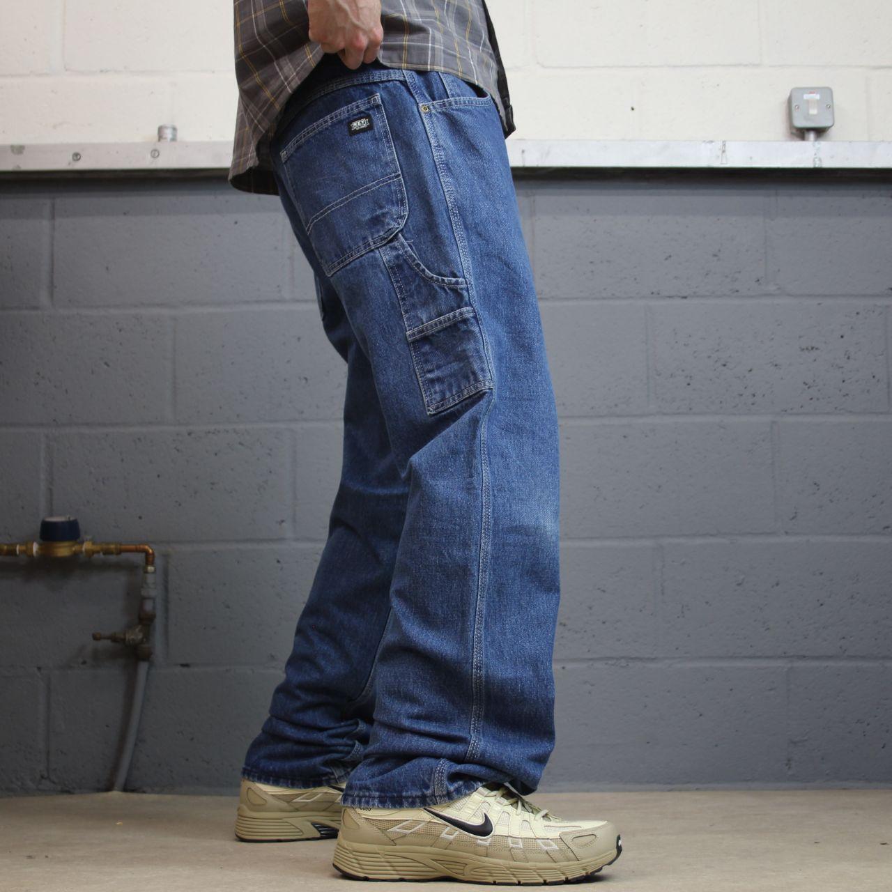 Denim carpenter jeans y2k W38L32 blue Straight leg skater style work cargos
