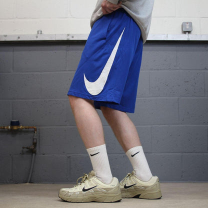 Nike sports shorts y2k Dri-Fit blue Casual style comfy loose floaty summer gym shorts