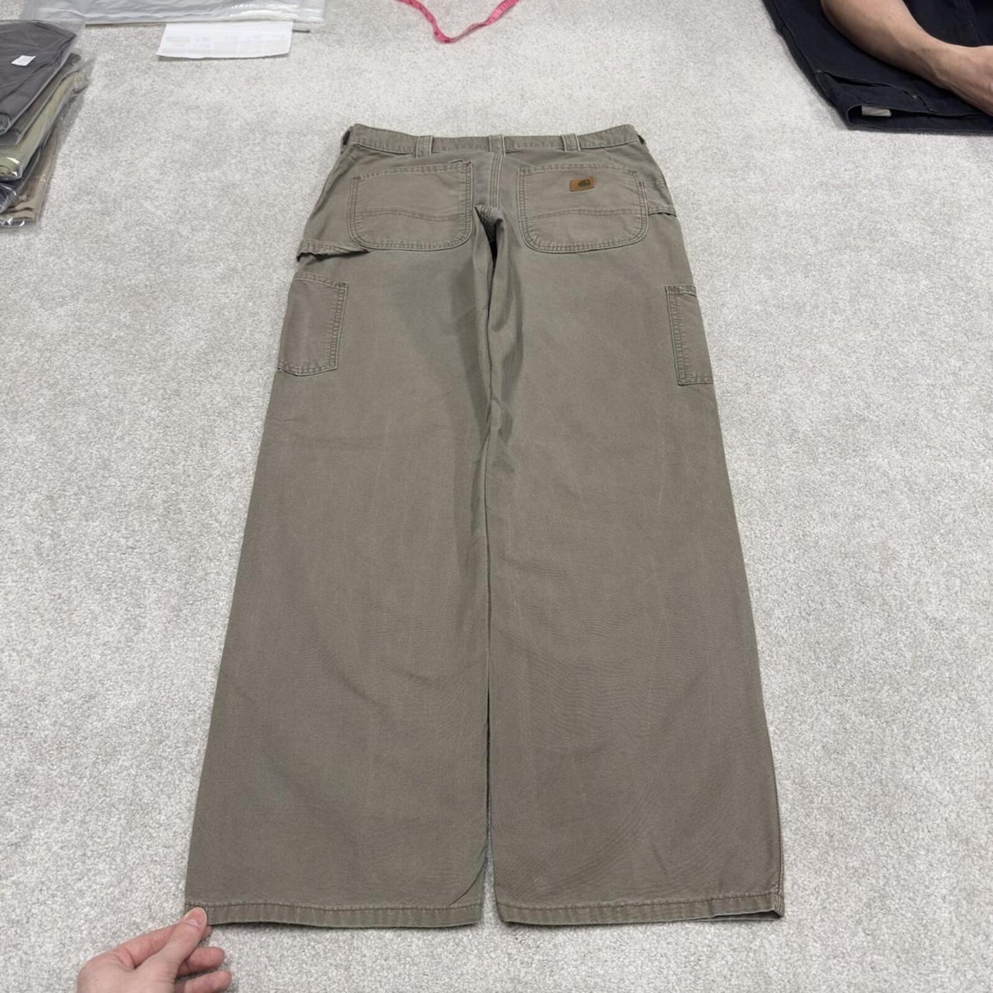 Carhartt carpenter skate pants khaki Loose dungaree fit Y2K style cargo work pants
