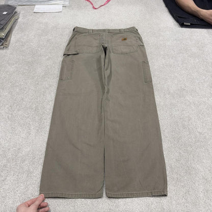 Carhartt carpenter skate pants khaki Loose dungaree fit Y2K style cargo work pants