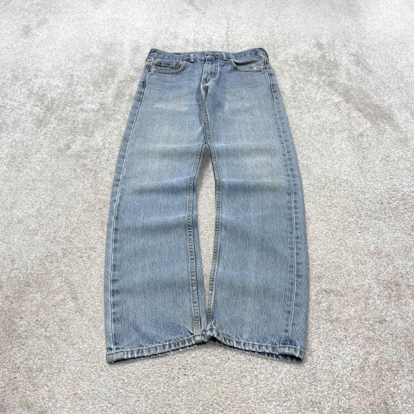 Y2k Levi's 505 jeans blue 30x32 Straight leg / slim denim pants red tab logo