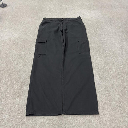 Wrangler chino cargo pants y2k W34L32 black Loose leg skater workwear pants