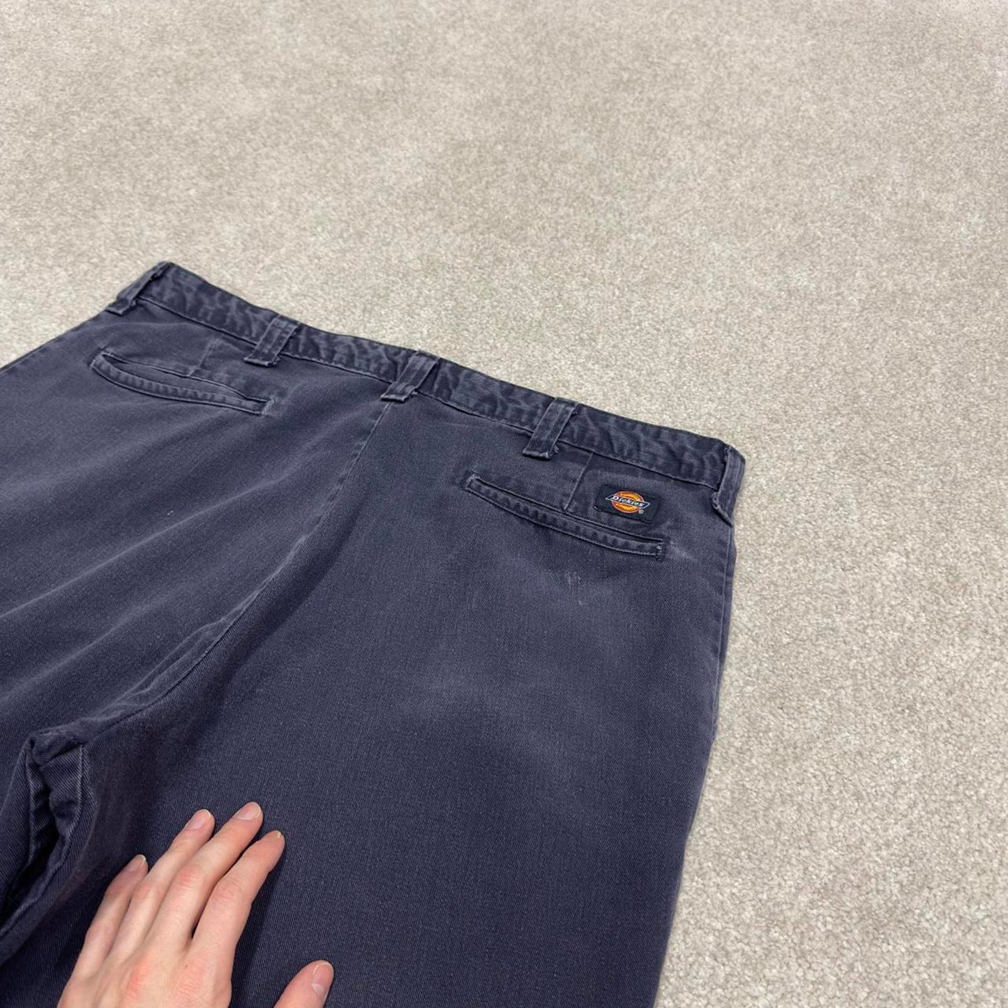 Y2K Dickies chino work pants faded navy Loose flex chino style skate trousers