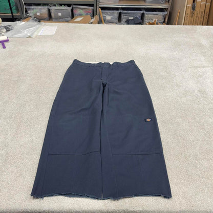 Y2k baggy Dickies double knee work pants navy Loose wide-leg chino style skate trousers
