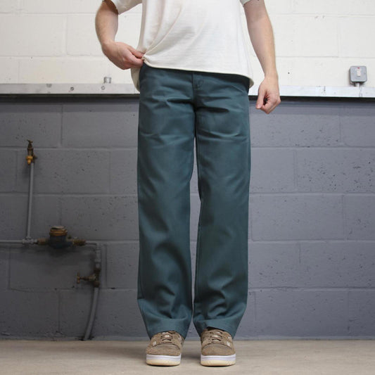 Teal Dickies skateboarding pants W30L32 twill chino style skater pants