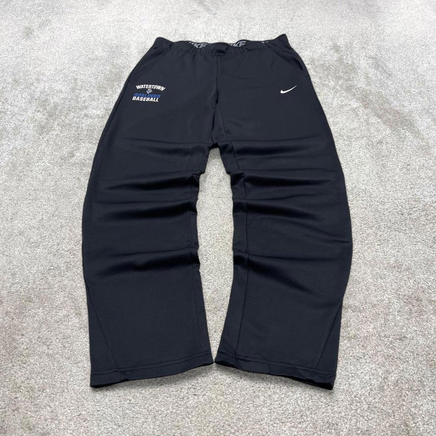 00s y2k Nike tracksuit bottoms Dri-Fit black Large sportswear track pants gym wear