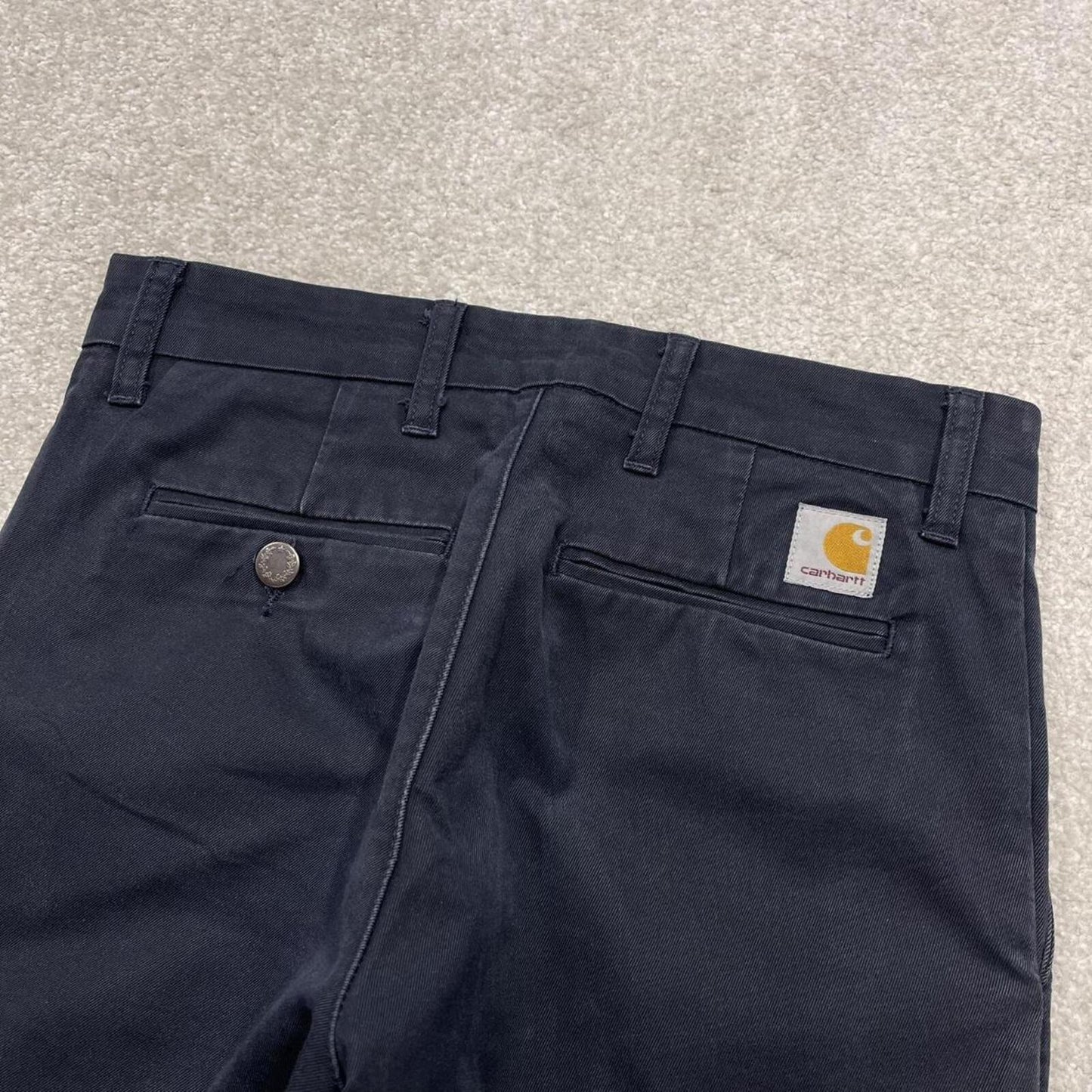 Y2K Carhartt WIP pants navy Skinny Straight leg Sid Pant skate / work pants