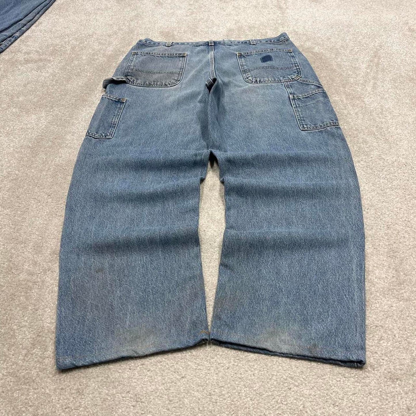 Blue Carhartt carpenter jeans W38L30 loose baggy denim original fit 90s skater style cargo pants