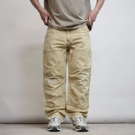 Carhartt double knee carpenter pants W40 L30 loose tan 90s style cargo skater pants