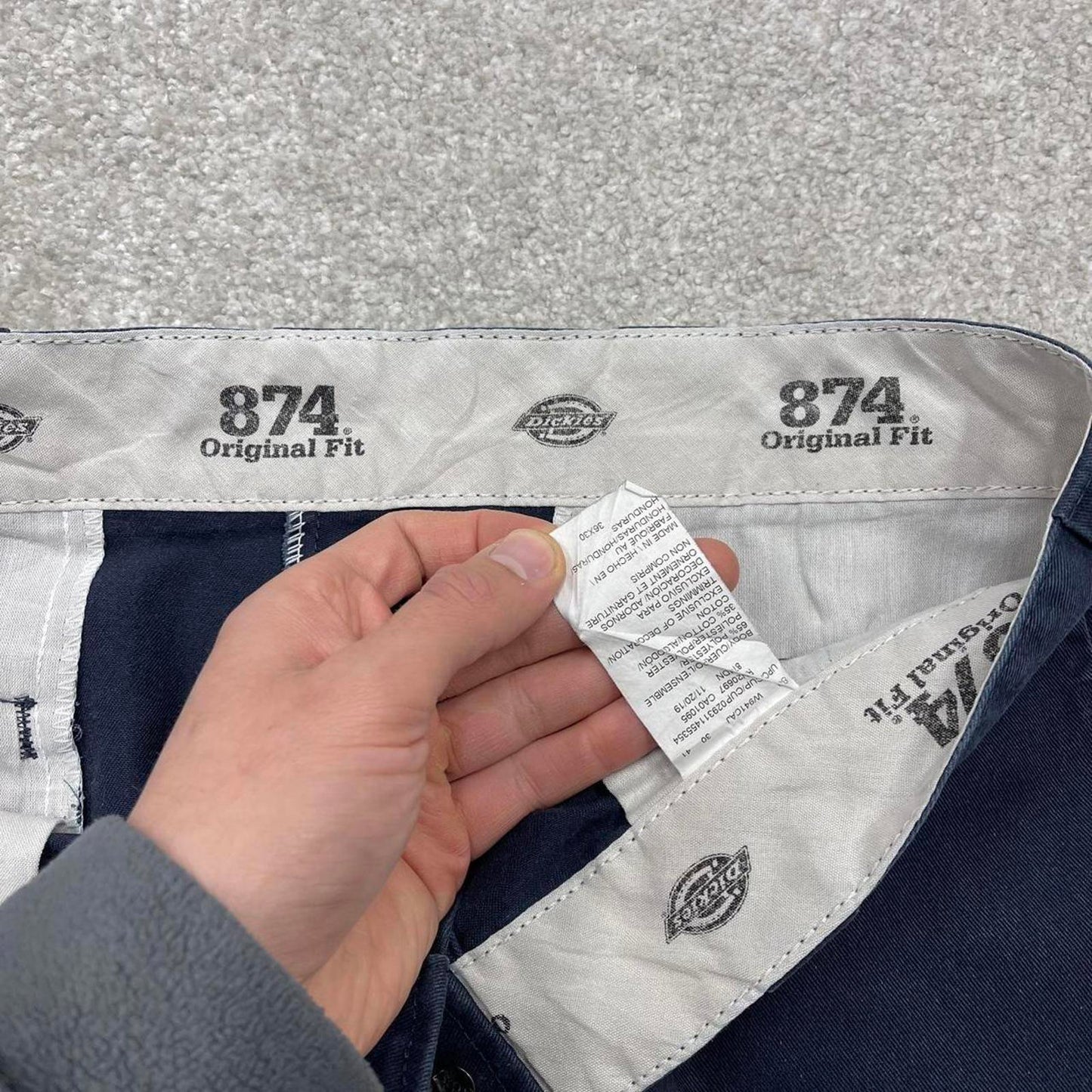 Y2K Dickies 874 work pants faded navy Loose original fit chino style skate trousers