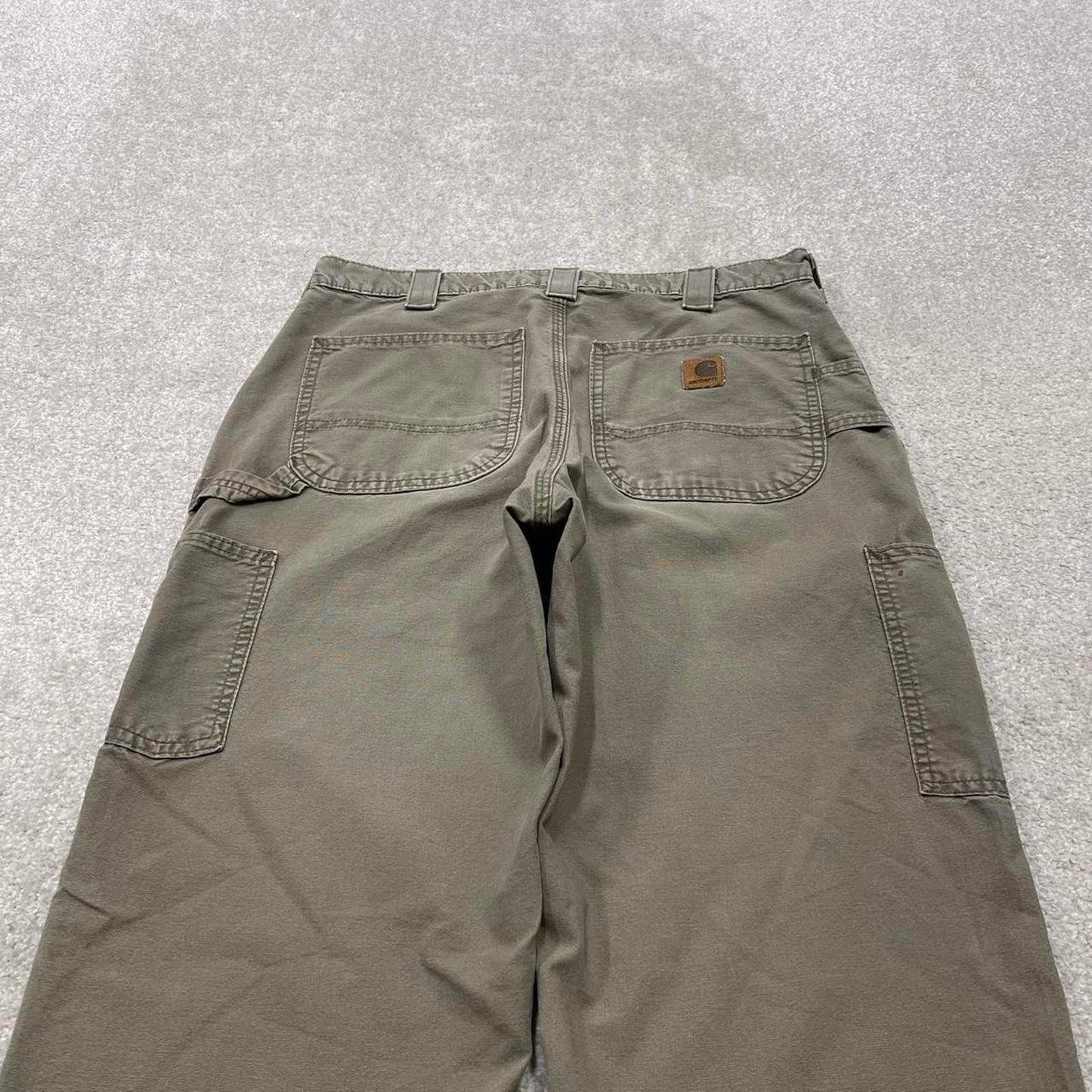 Y2K baggy fit Carhartt work pants wide leg khaki Loose skater cargo carpenter trousers