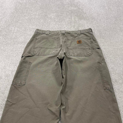 Y2K baggy fit Carhartt work pants wide leg khaki Loose skater cargo carpenter trousers