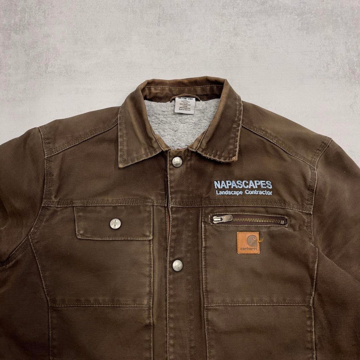 Brown Carhartt jacket XL (18-20)