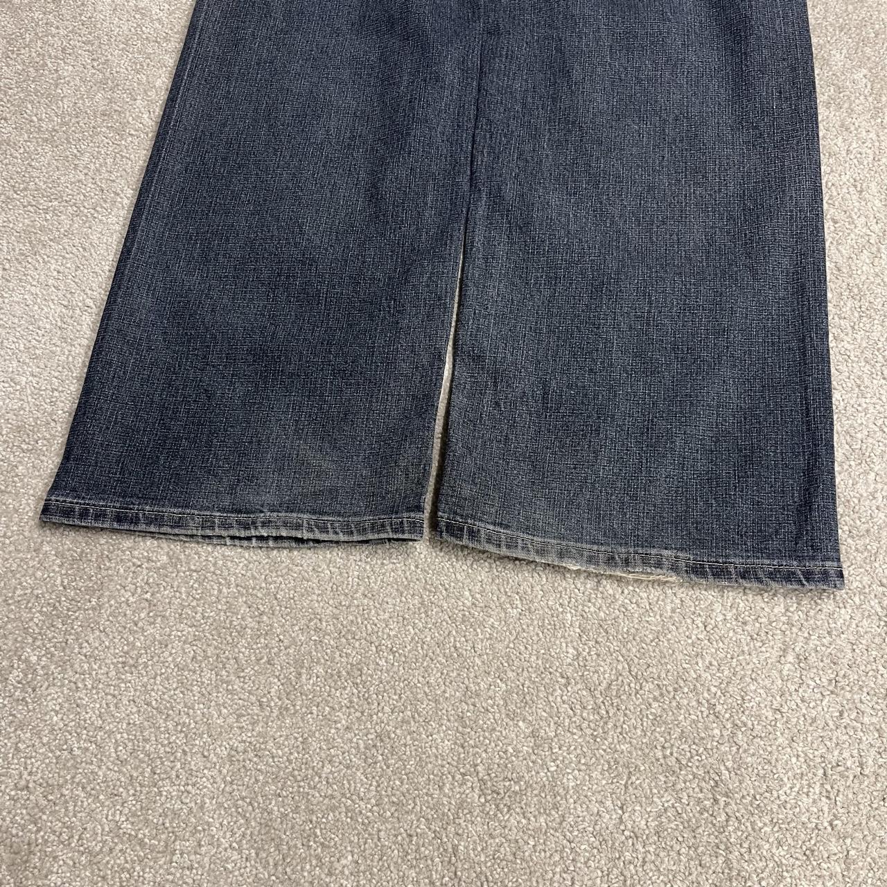 Point Zero jeans y2k blue denim W36L32 loose straight leg stitch design skater style pants