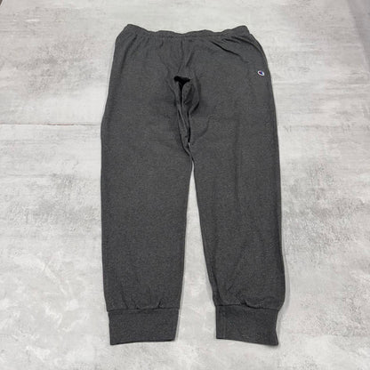 Y2k Grey Champion Cargo Joggers XXL mens loose sweatpants print logo