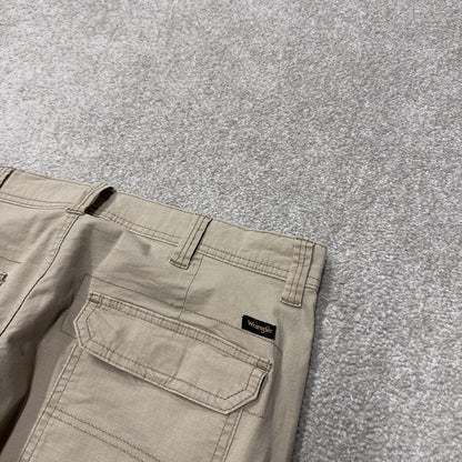 Wrangler cargo pants y2k beige W34L30 Straight leg skater work pants utility pockets