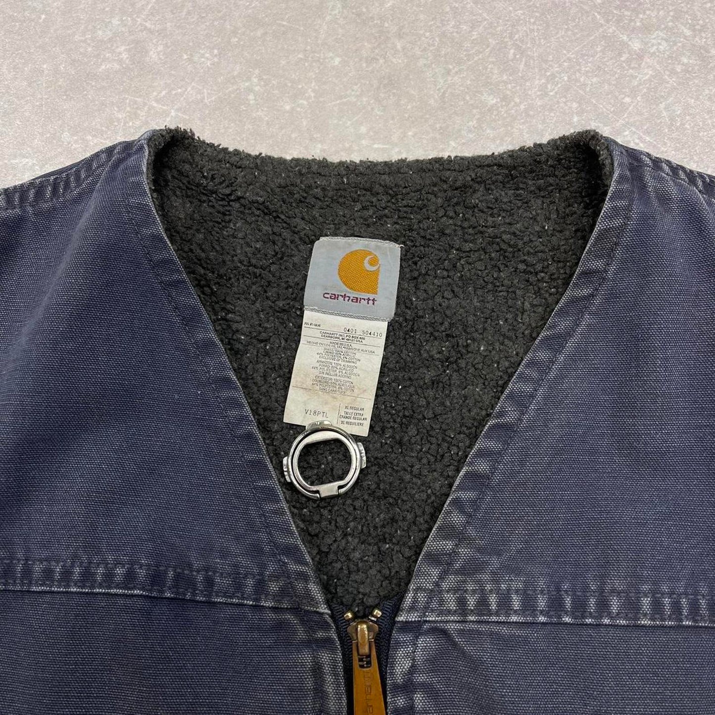 Navy vintage Carhartt gilet XL