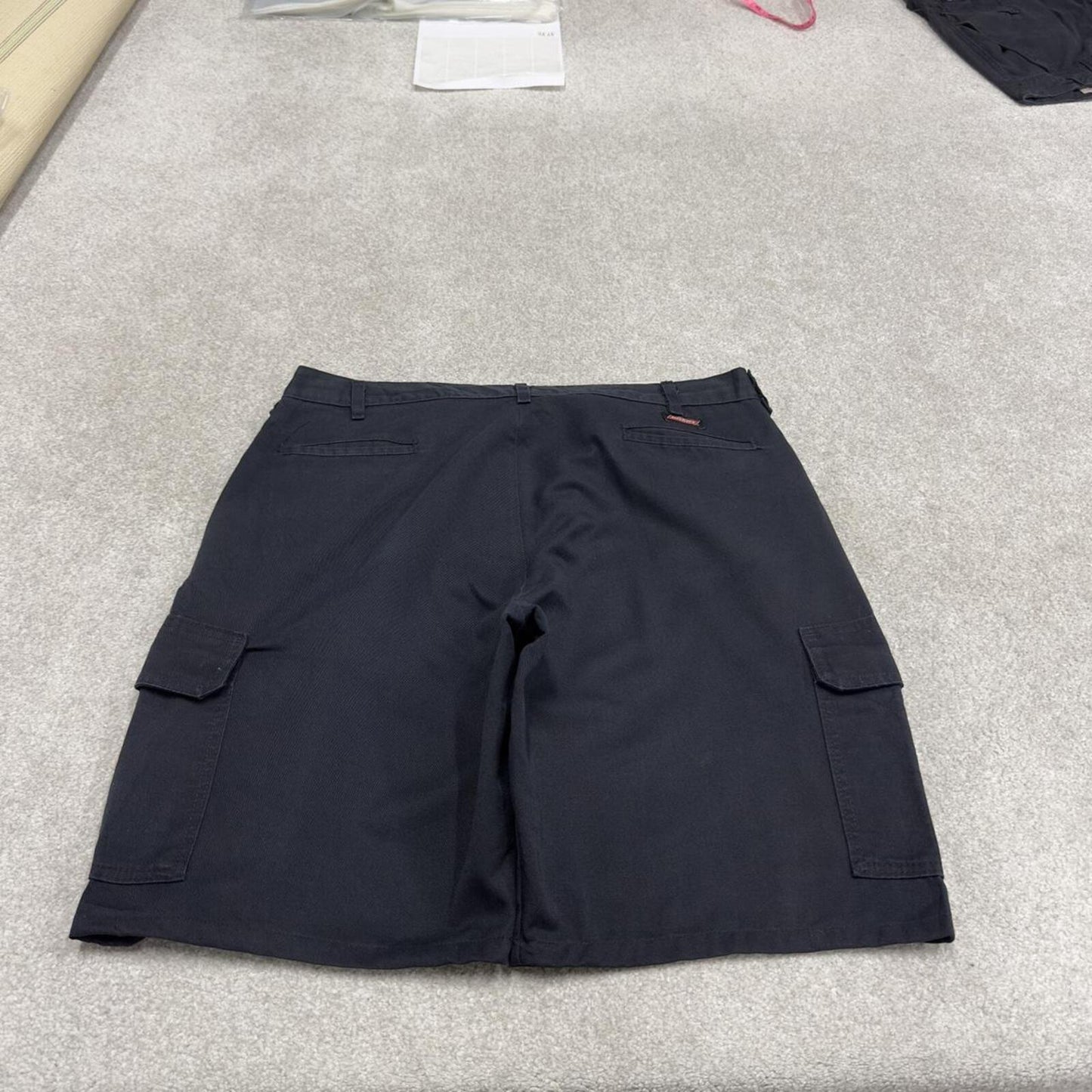 Y2K Dickies baggy cargo shorts black W40 Loose fit skater style chino