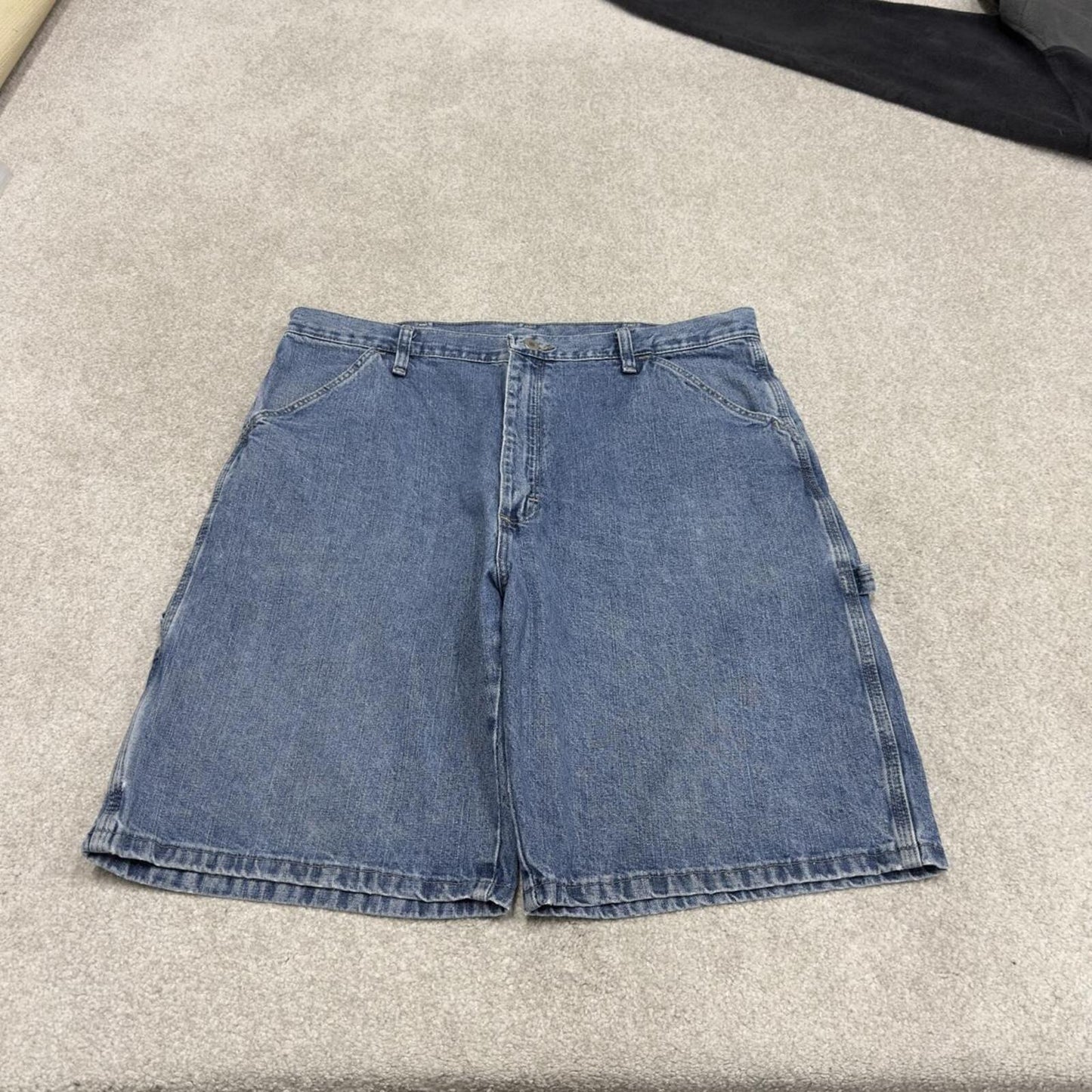 Y2k Wrangler carpenter shorts summer blue Loose 100% cotton jorts summer festival