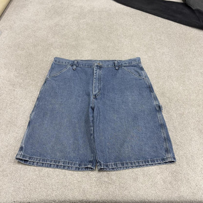 Y2k Wrangler carpenter shorts summer blue Loose 100% cotton jorts summer festival