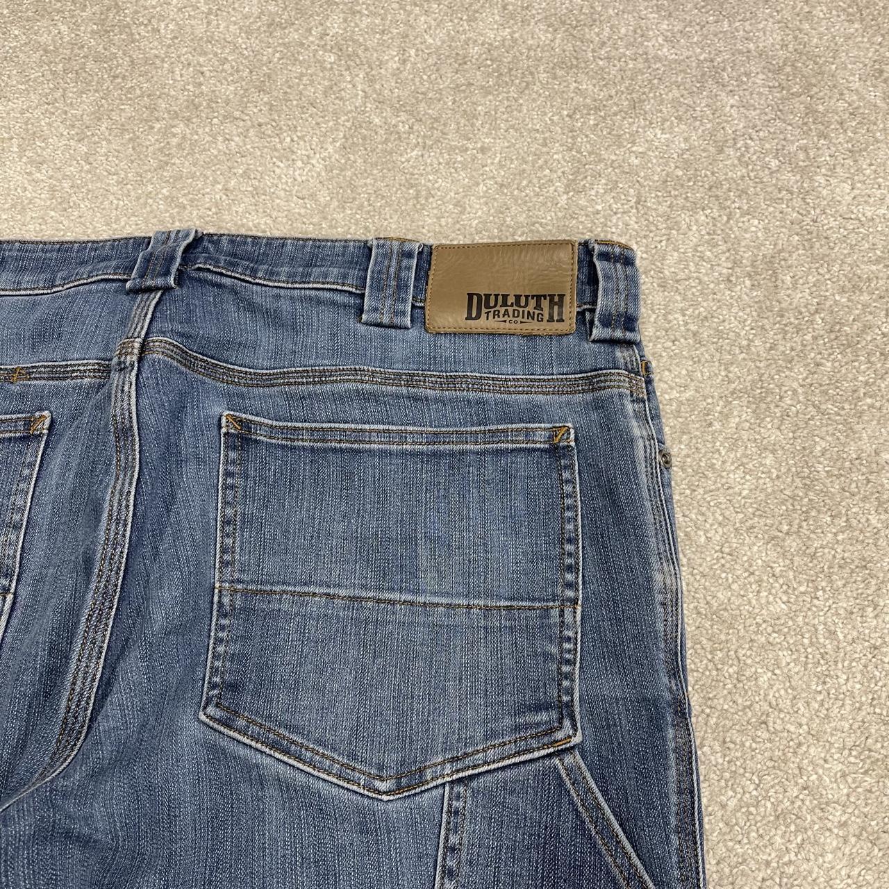 Duluth straight leg carpenter jeans y2k blue denim Ballroom Double Flex cargo pants