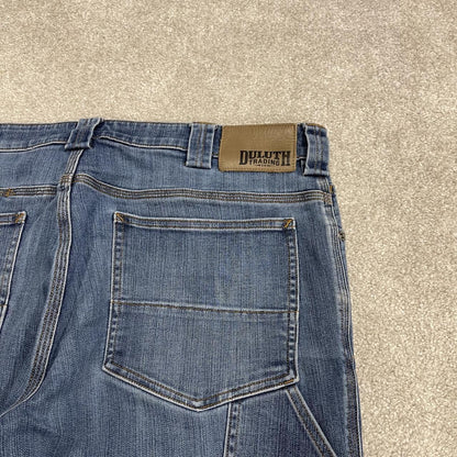 Duluth straight leg carpenter jeans y2k blue denim Ballroom Double Flex cargo pants