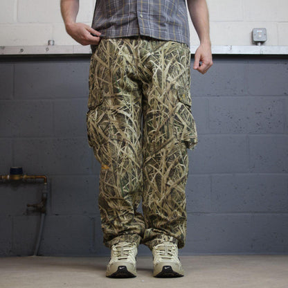 Browning Mossy Oak camo cargo pants Y2K Medium khaki Loose floaty camouflage hunting utility trouser