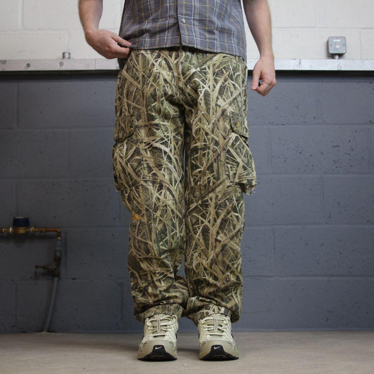 Browning Mossy Oak camo cargo pants Y2K Medium khaki Loose floaty camouflage hunting utility trouser