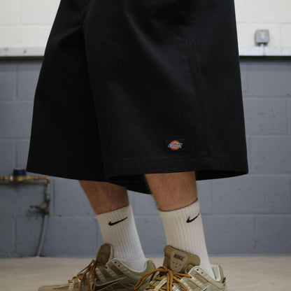 Dickies baggy chino shorts carpenter black Chino style skater shorts long wide leg festival