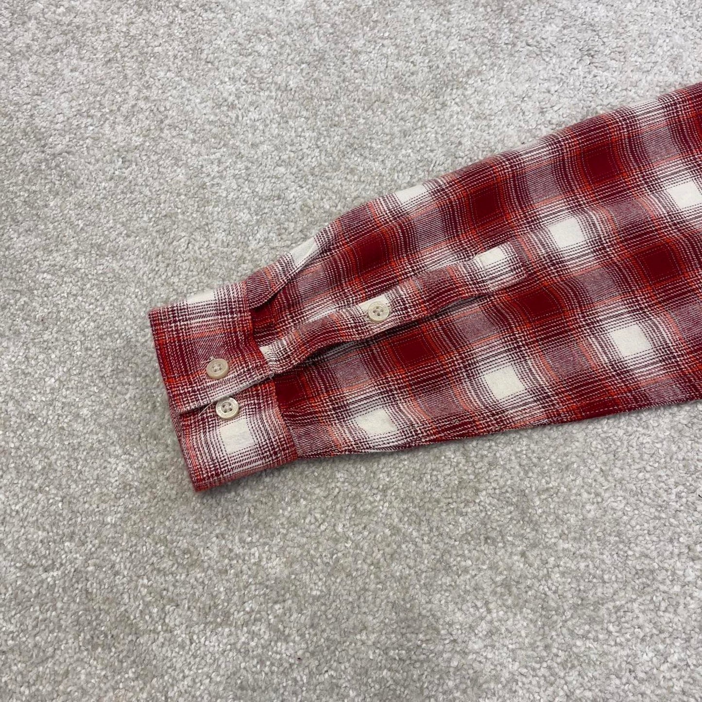 Red checkered Columbia technical flannel shirt XL men's long sleeve button up autumn y2k style