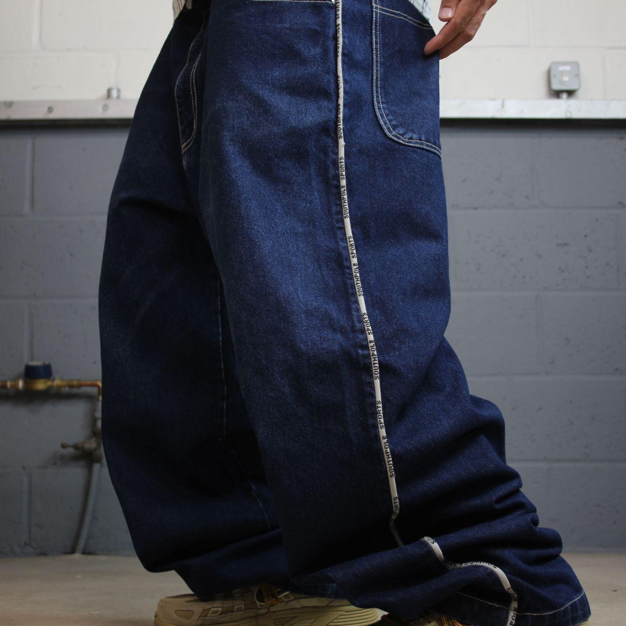 Southpole extra baggy carpenter jeans y2k W40L33 navy blue