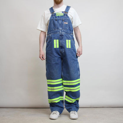 Vintage Ozark overalls W32 L32 loose denim 90s style carpenter dungarees