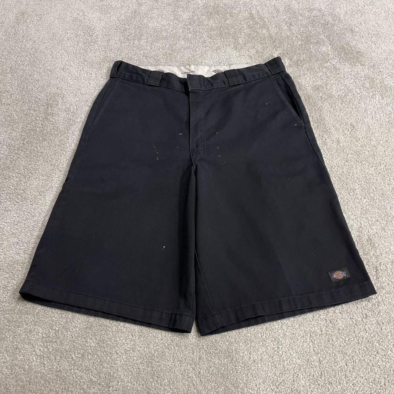 Dickies baggy chino shorts carpenter black Chino style skater shorts long wide leg festival