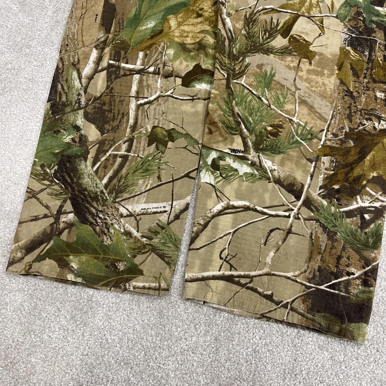 Cabela's Realtree baggy camo cargo pants wide leg khaki Loose floaty camouflage pattern trousers