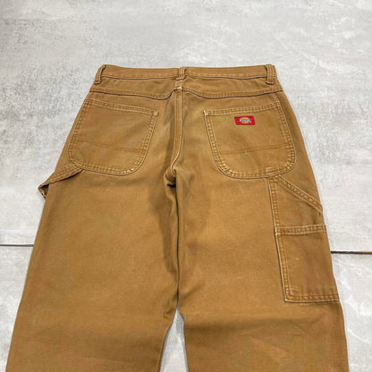 Dickies carpenter jeans W30L31 loose tan brown canvas cargo skater style pants