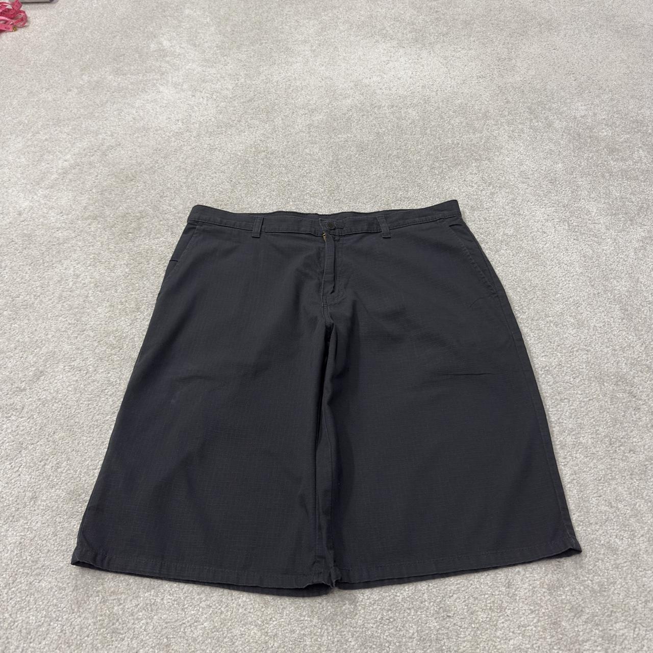 Dickies baggy carpenter shorts black W36 skater style shorts loose long leg festival