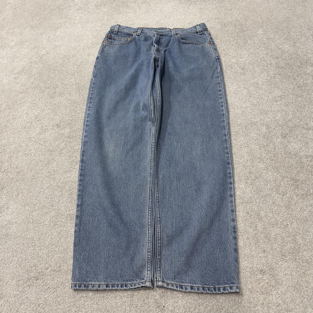 Levi’s 550 relaxed jeans y2k W34L32 blue straight leg denim red tab logo pants
