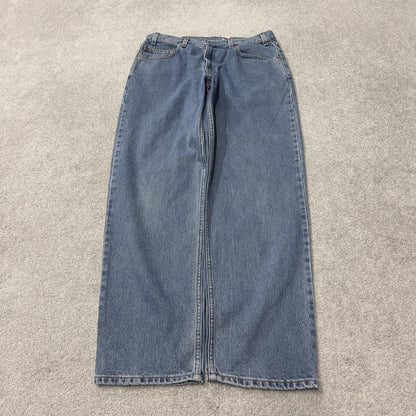 Levi’s 550 relaxed jeans y2k W34L32 blue straight leg denim red tab logo pants