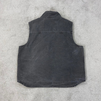 Grey vintage Carhartt Gilet XL