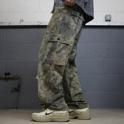 Realtree Liberty baggy camo cargo pants khaki Loose camouflage Y2K hunting utility trousers