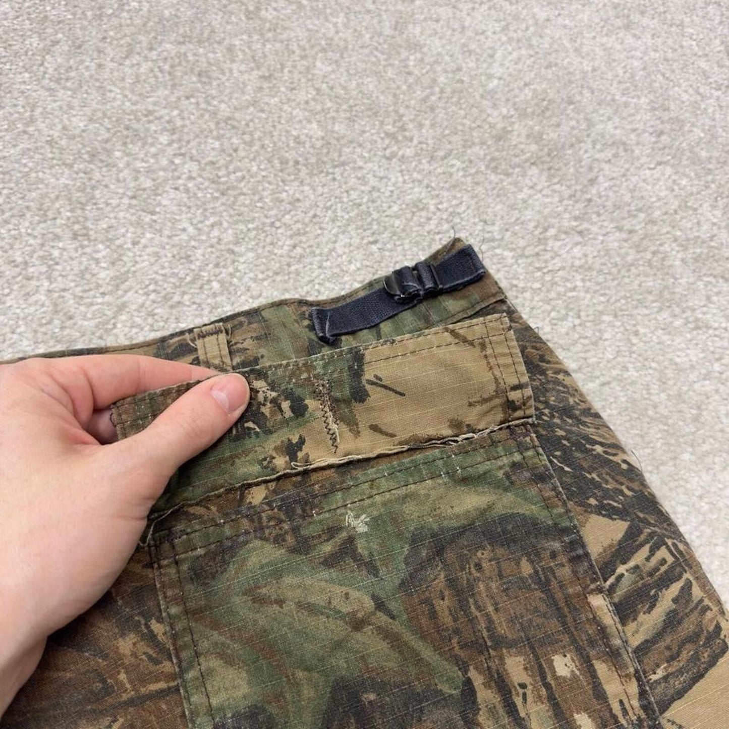Walls Realtree camo cargo pants loose khaki Loose leg camouflage utility hunting pants